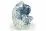 Free-Standing Crystal Filled Celestine Geode - Madagascar #303869-1